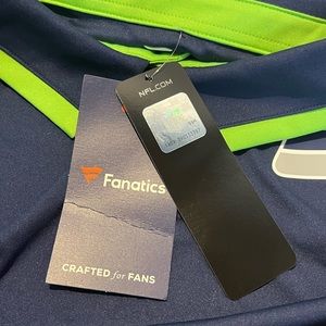 Fanatics Navy/Green Seahawks Men's Polo XL